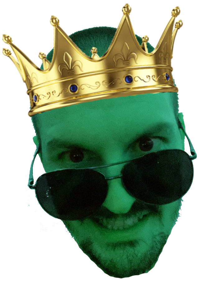 The Poop King wearing a crown - Slide 2