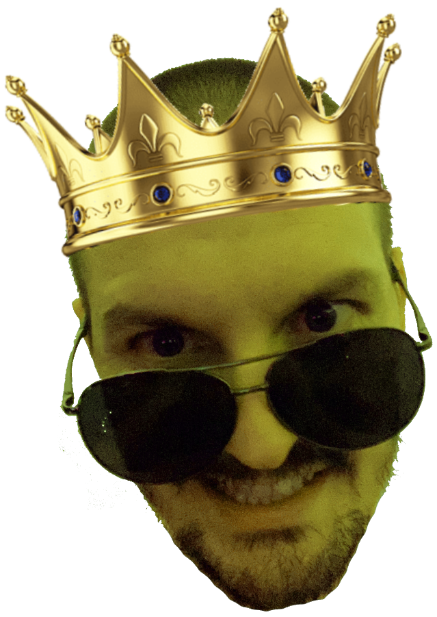 The Poop King wearing a crown - Slide 3